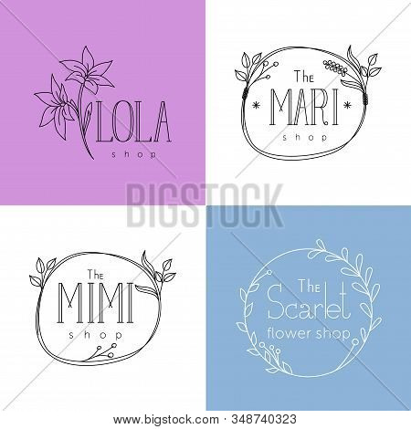 Logo Templates For Women Boutiques And Flower Shops