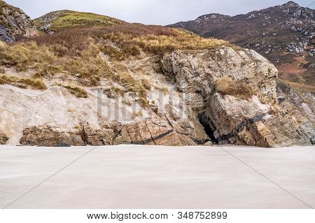 The Caves And Beach At Maghera Beach Near Ardara, County Donegal - Ireland