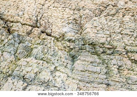 Layers Of Schist Found In The Rocks Of Maghera Beach Near Ardara County Donegal In Ireland.