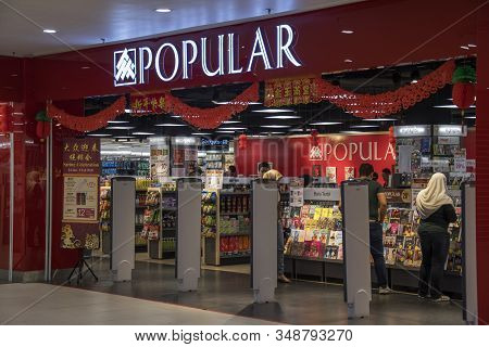 Johor Bahru, Malaysia- 26 Jan, 2020: Popular Bookstore Located In Johor Bahru, Malaysia. Popular Mal
