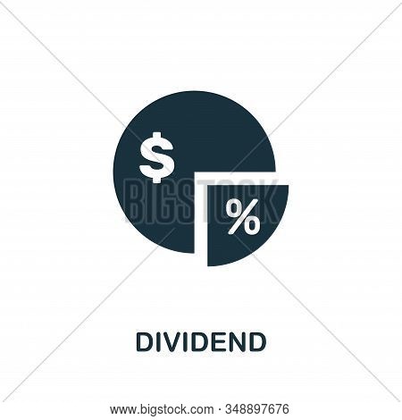 Dividend Icon. Creative Element Design From Stock Market Icons Collection. Pixel Perfect Dividend Ic
