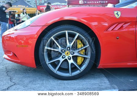 Pasig, Ph - Feb. 1: Ferrari California Wheel At Love, Cars, Babes 6 On February 1, 2020 In Metrotent