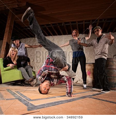 Break Dancing Headspin