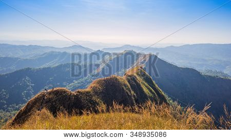Beautiful Mountain In Sunset At Thong Pha Phum National Park Kanchanaburi Of Thailand Name Khao Chan