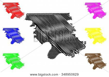 Clarksville City, Tennessee (united States Cities, United States Of America, Usa City) Map Vector Il