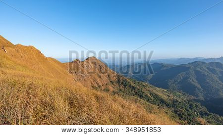 Beautiful Mountain In Sunset At Thong Pha Phum National Park Kanchanaburi Of Thailand Name Khao Chan