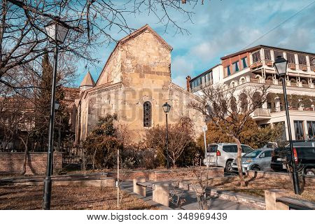 The Anchiskhati Basilica In The Tbilisi City In Georgia