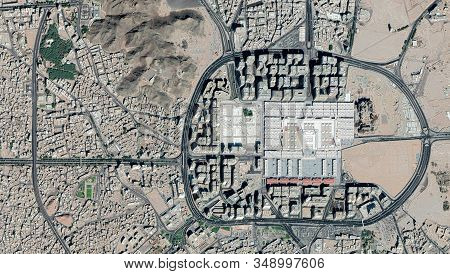 Aerial Photo Of Al Nabawi Mosque In Madina