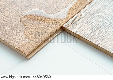 Laminate And Water. Wooden Floors Are Impervious To Moisture.