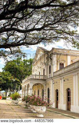 Historical Train Station At Palmira City In The Region Of The Valle Del Cauca In Colombia