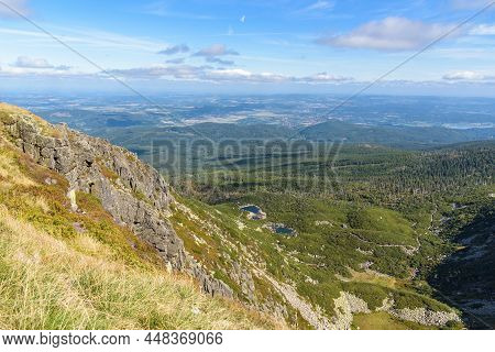 View Of Sniezne Stawki In Polish Giant Mountains - Small Lakes At The Bottom Of The Sniezne Kotly Ro