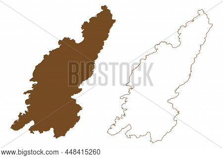Colonsay Island (united Kingdom Of Great Britain And Northern Ireland, Scotland, Inner Hebrides) Map