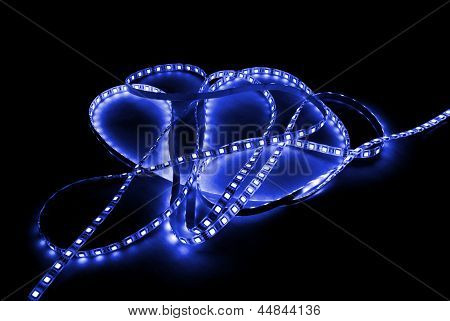 blaue led-Leiste