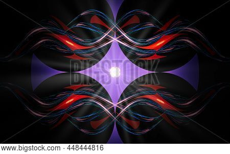Digital Illustration Abstract Image Generated Fractal Background Image Wallpaper Pattern Of Various
