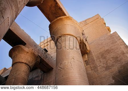 The Ruins Of The Ancient Temple Of Sebek In Kom - Ombo, Egypt