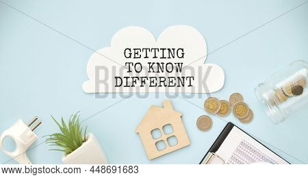Text Getting To Know Different Businesses On White Paper. Business Concept