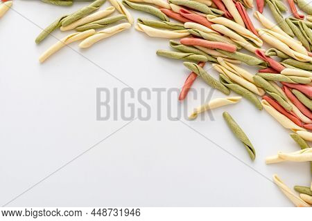 homemade pasta fusilli pugliesi tris