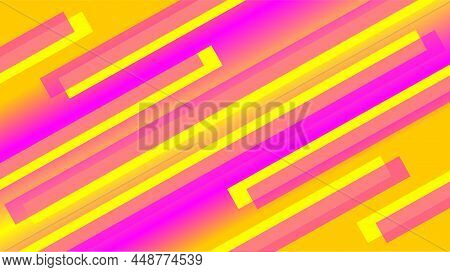 Yellow Pink Background Wrapped In Straight Line Abstract Design