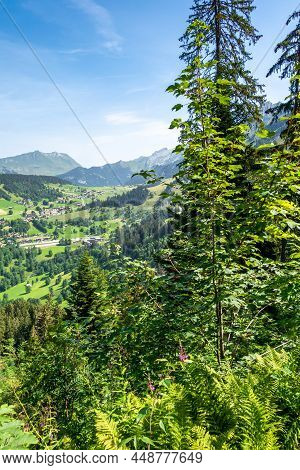 Mountain Landscape In La Clusaz, Haute-savoie, France