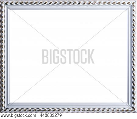 Classical Vintage Wooden Frame With Copy Space Without Passe-partout Isolated Inside