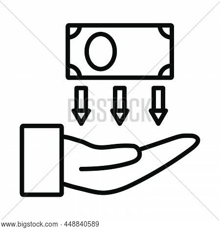 Return Investment Icon. Bold Outline Design With Editable Stroke Width. Vector Illustration.