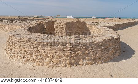 Zekreet Old Fort Ruins In. Build With Old Limestone.