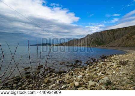 Fox Bay Is A Bay Of The Black Sea Between The Kara-dag And Megan Mountain Ranges In The Crimea.