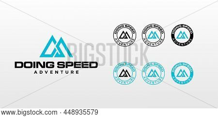Letter D S Monogram Sport Logo Design With Multiple Displays.