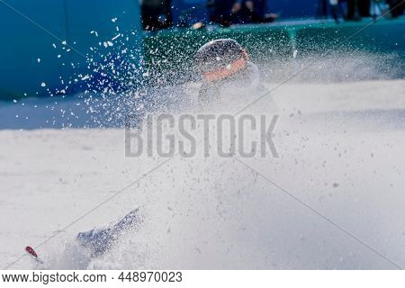 February 09, 2022 - Beijing, Shijingshan, CHN: Colby STEVENSON, (United States) wins the silver medal in the BEIJING 2022:  Freestyle Skiing Men's at the Big Air Shougang during the 2022 Beijing Winte
