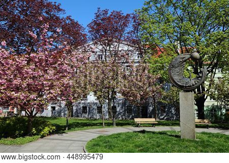 Gliwice, Poland - May 11, 2021: Butchers' Square (plac Rzezniczy) In Gliwice City In Poland, One Of 