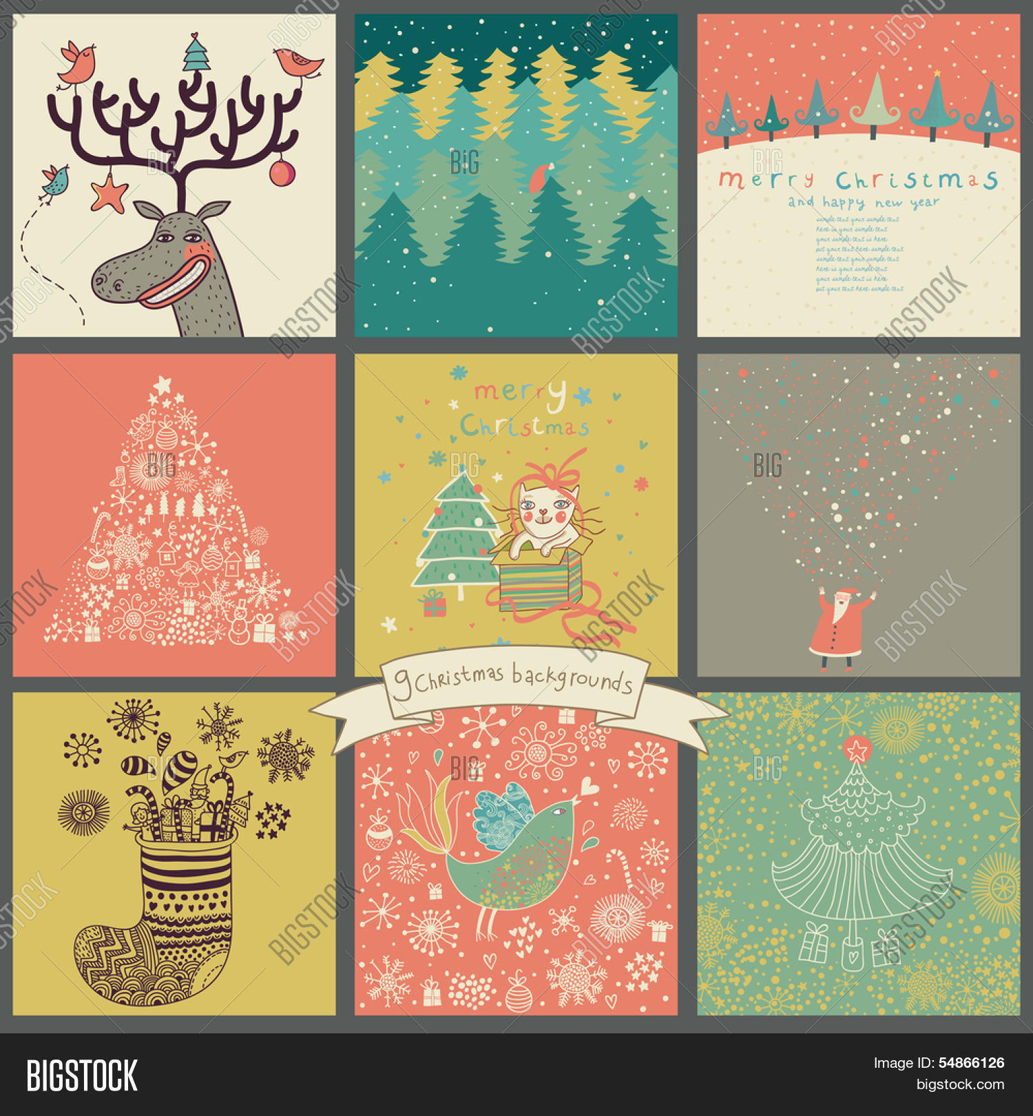 funny christmas new vector photo free trial bigstock funny christmas card backgrounds