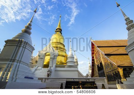 Wat  Suan Dok Temple In Chiang Mai, Thailand