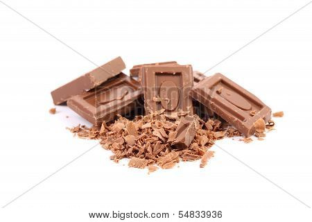 Tasty morsel of milk chocolate.