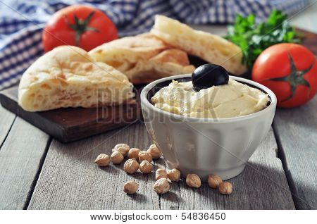 Bowl Of Fresh Hummus