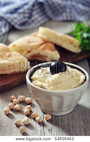 Bowl Of Fresh Hummus