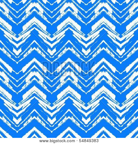 Hand drawn pattern with brushed zigzag line.