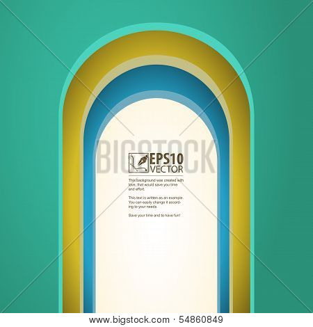 Arch, vector background with arches