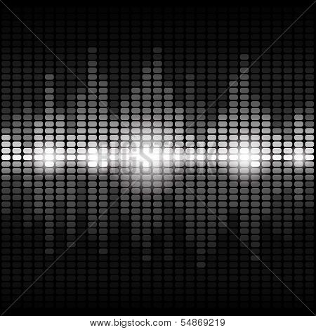 Shining silver digital equalizer background