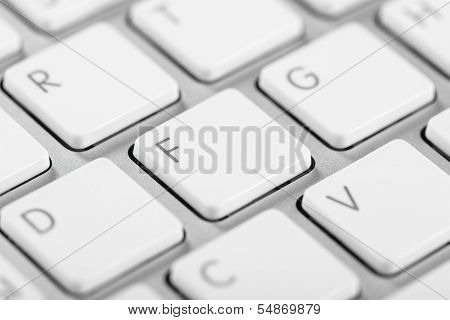 Macro Shot Of A Computer Keyboard Keys