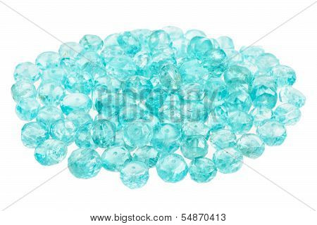 Pile Of Blue Apatite Beads