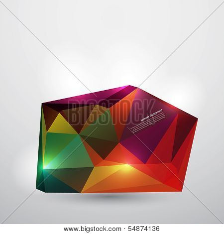 Vector abstract background. Polygonal pattern