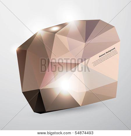 Vector abstract background. Polygonal pattern