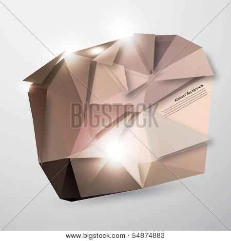 Vector abstract background. Polygonal pattern