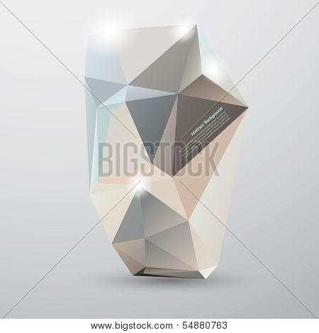 Vector abstract background. Polygonal pattern