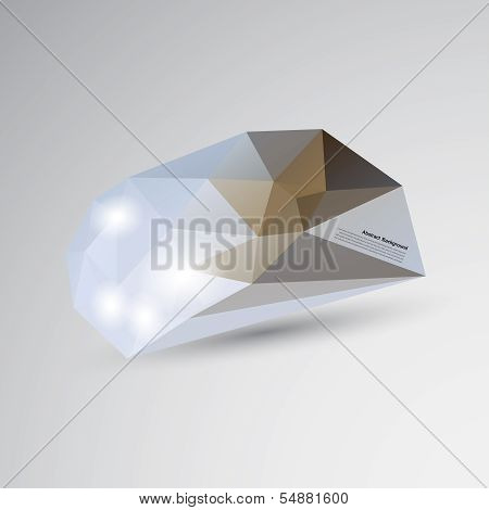 Vector abstract background. Polygonal pattern