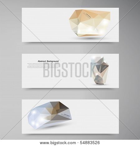 Vector abstract background. Polygonal pattern