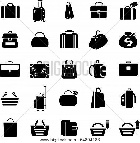 bag icons set