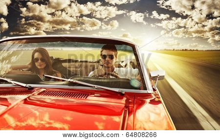 Vintage Car Couple
