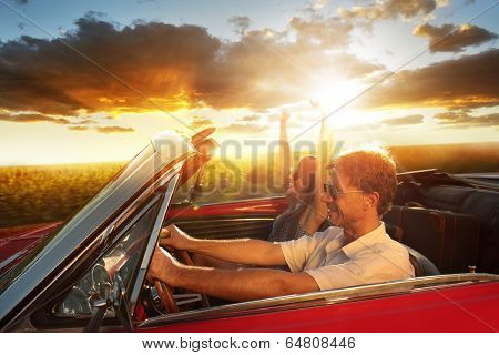 Vintage Car Couple