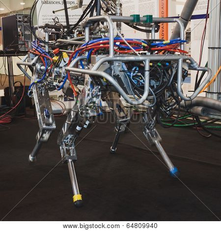 Hyq Robot On Display At Solarexpo 2014 In Milan, Italy